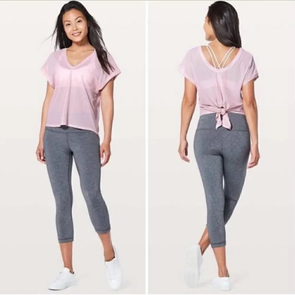 Lululemon Women's Sheer Striped Top Size 4